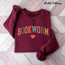 Bookworm Mignon Enseignant Livres Amant Sweatshirt