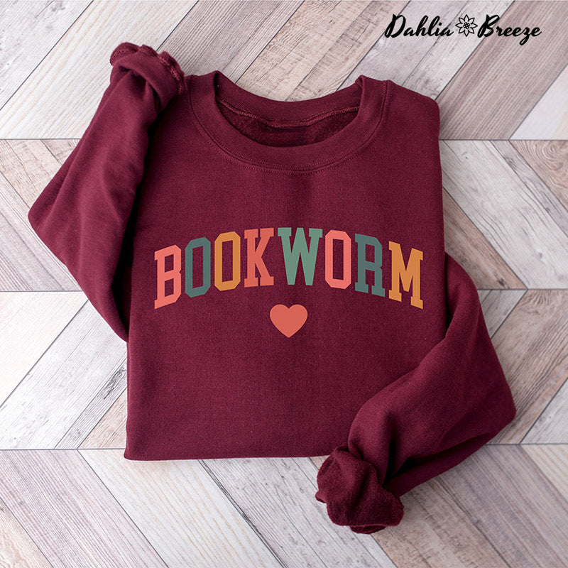 Bookworm Mignon Enseignant Livres Amant Sweatshirt
