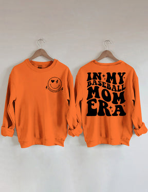 Sweat-shirt Dans mon époque de maman de baseball