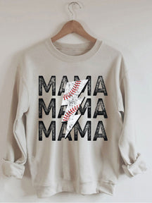 Sweat-shirt maman baseball