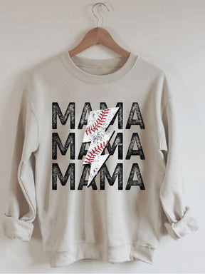 Sweat-shirt maman baseball