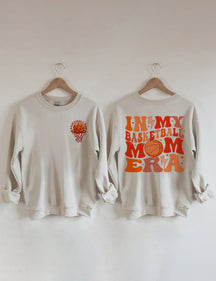 Sweat-shirt Dans mon ère de maman de basket-ball