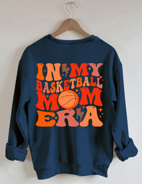 Sweat-shirt Dans mon ère de maman de basket-ball