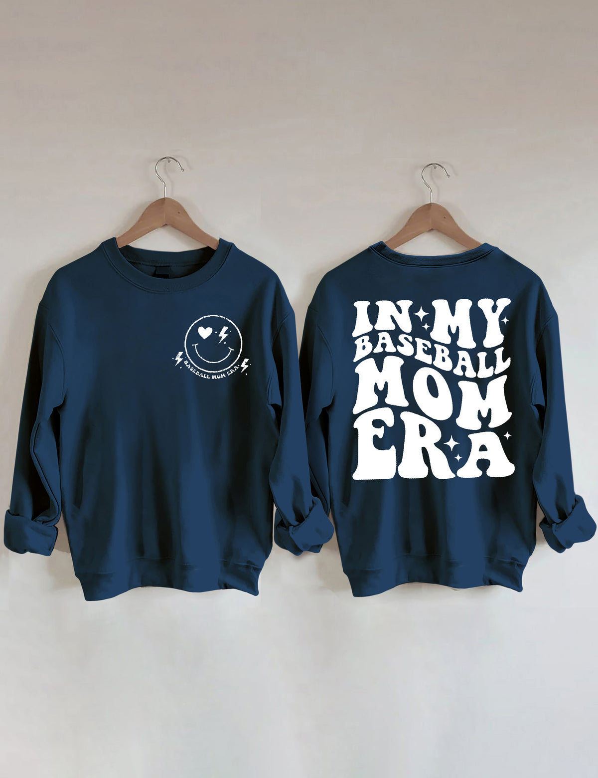 Sweat-shirt Dans mon époque de maman de baseball