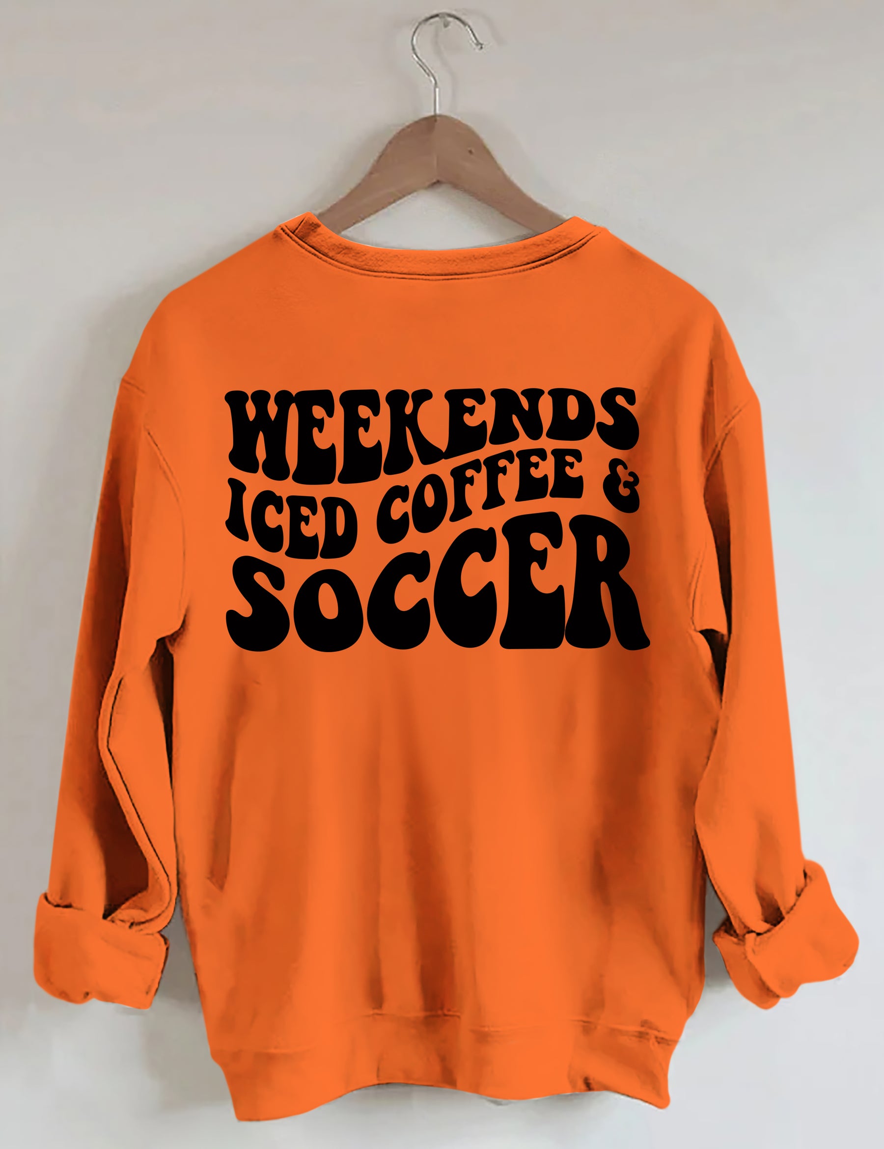 Sweat-shirt de football au café glacé du week-end