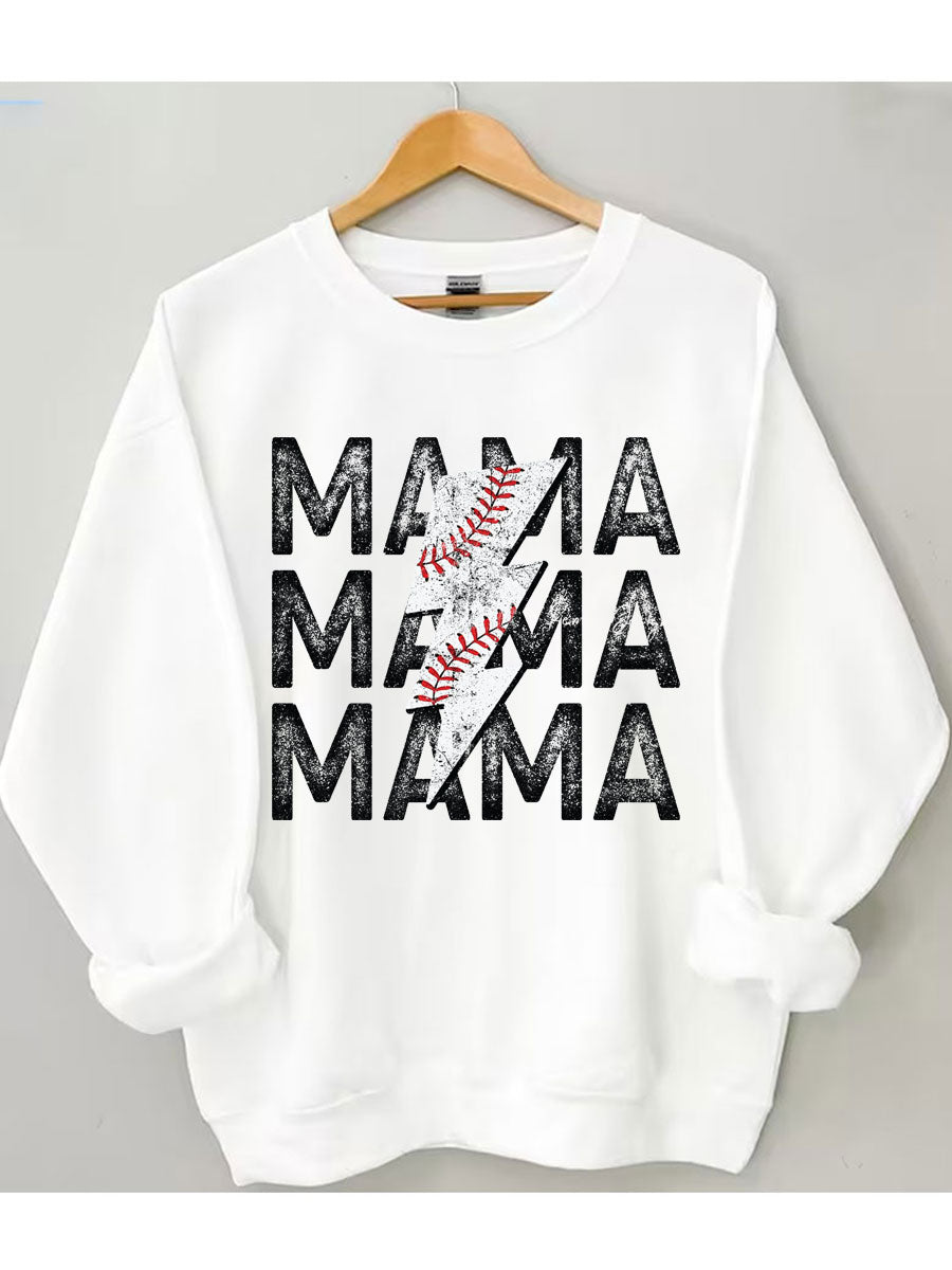Sweat-shirt maman baseball
