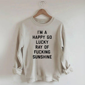 Funny Letter Print Casual Sweatshirt
