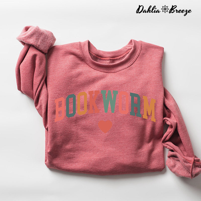 Bookworm Mignon Enseignant Livres Amant Sweatshirt