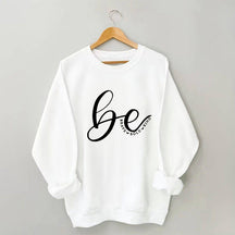 Sweat-shirt imprimé lettre de gentillesse