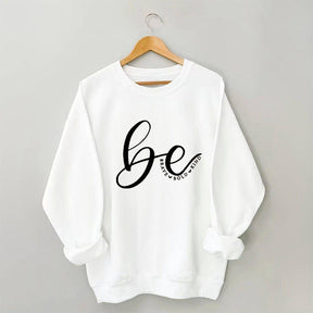 Sweat-shirt imprimé lettre de gentillesse