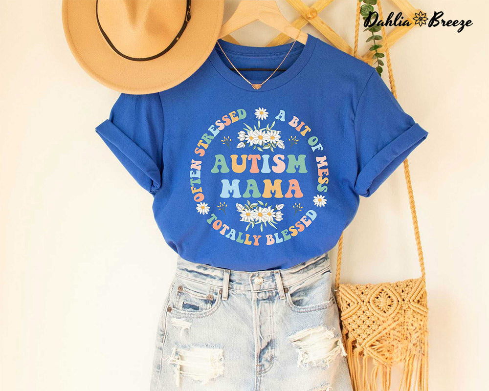 T-shirt de sensibilisation à l'autisme Mama