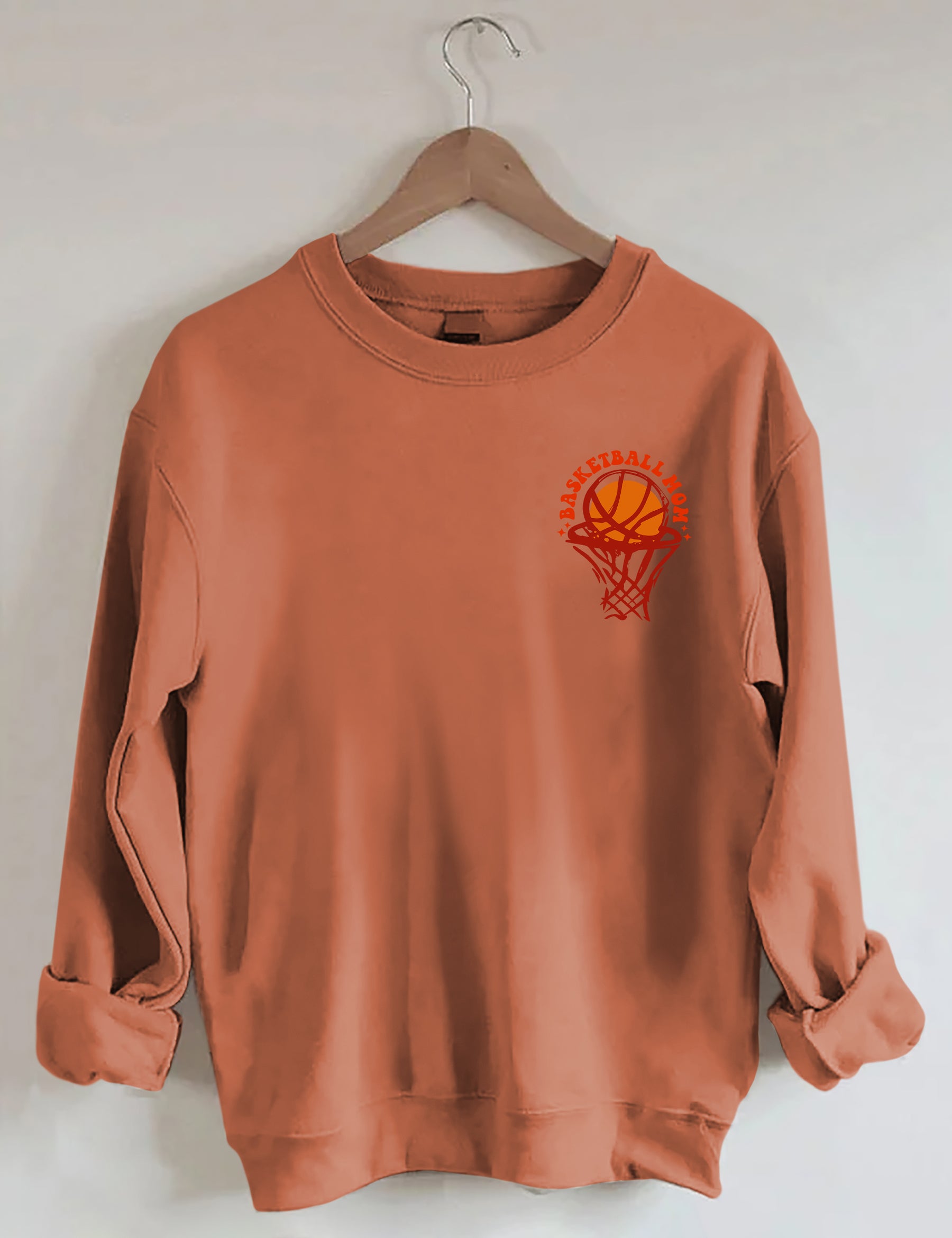 Sweat-shirt Dans mon ère de maman de basket-ball