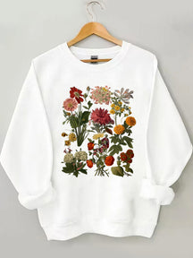 Sweat-shirt à fleurs vintage Cottagecore