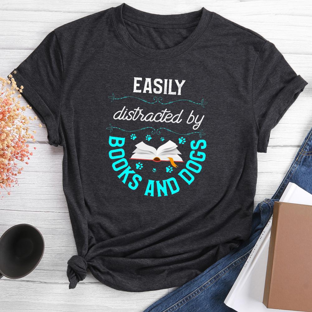 T-shirt col rond amateur de livres