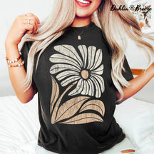 T-shirt vintage fleuri bohème