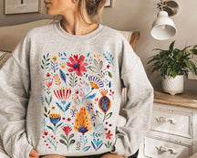 Wildblumen-Sweatshirt
