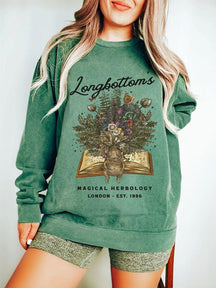 Sweat-shirt vintage Crewneck Dark Botanical Mandrake