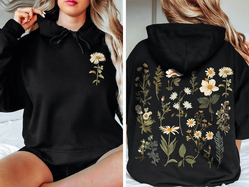 Sweat-shirt marguerite vintage