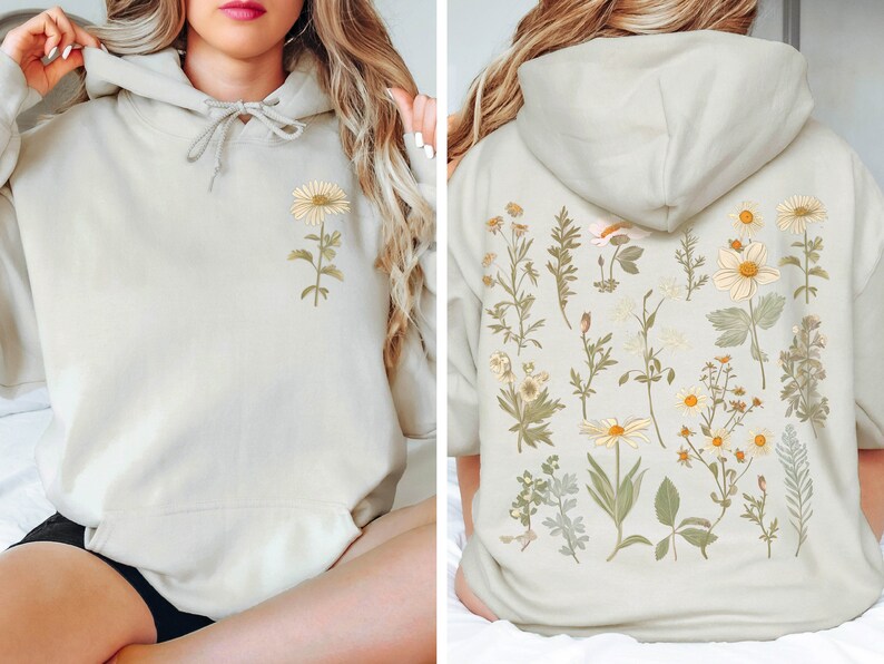 Sweat-shirt marguerite vintage