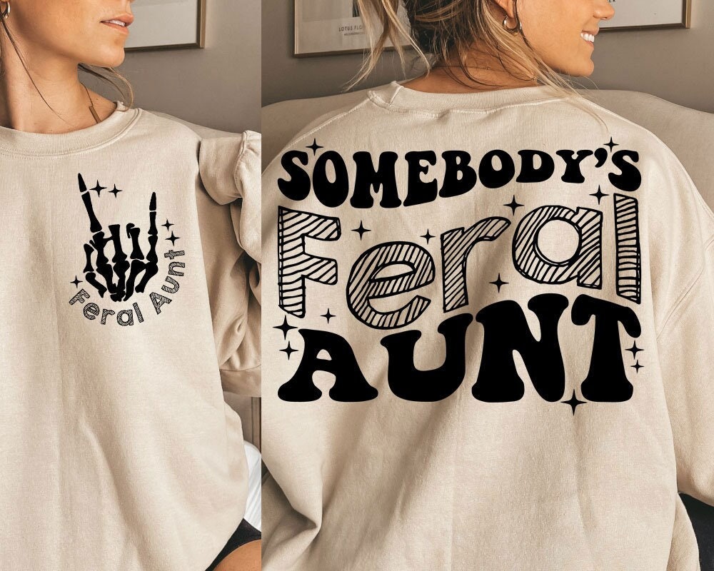 Trendiges Feral Tante Sweatshirt