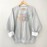 Sweat-shirt fleuri Contour
