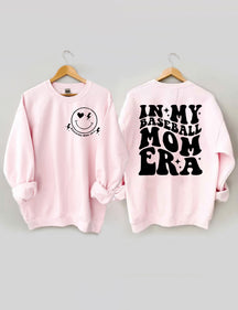 Sweat-shirt Dans mon époque de maman de baseball