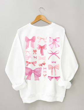 Pink Bow Cute Sweatshirt