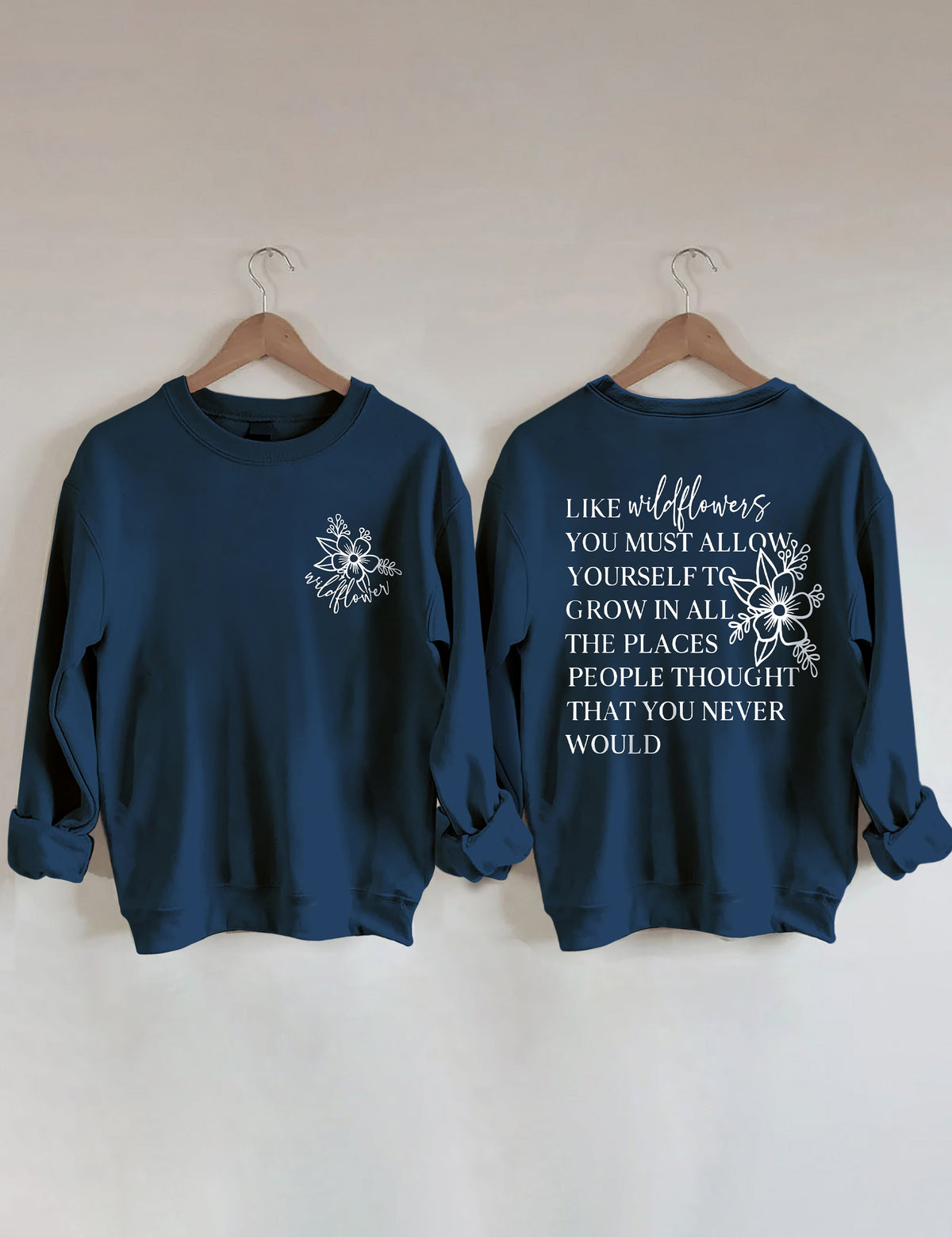 Sweat-shirt J'aime les fleurs sauvages