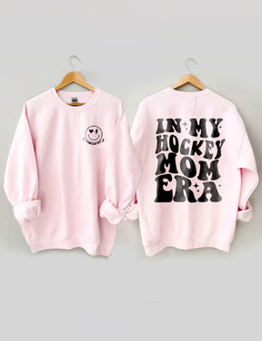 Sweat-shirt Dans mon époque de maman de hockey
