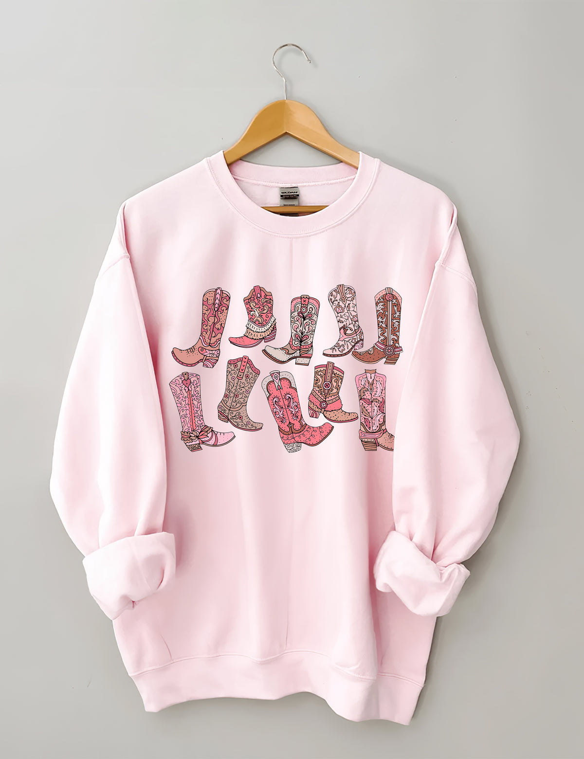 Sweat-shirt bottes de cow-girl