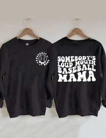 Sweat-shirt maman de baseball à gueule bruyante de quelqu'un