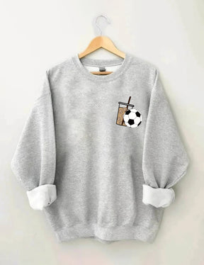 Sweat-shirt de football au café glacé du week-end