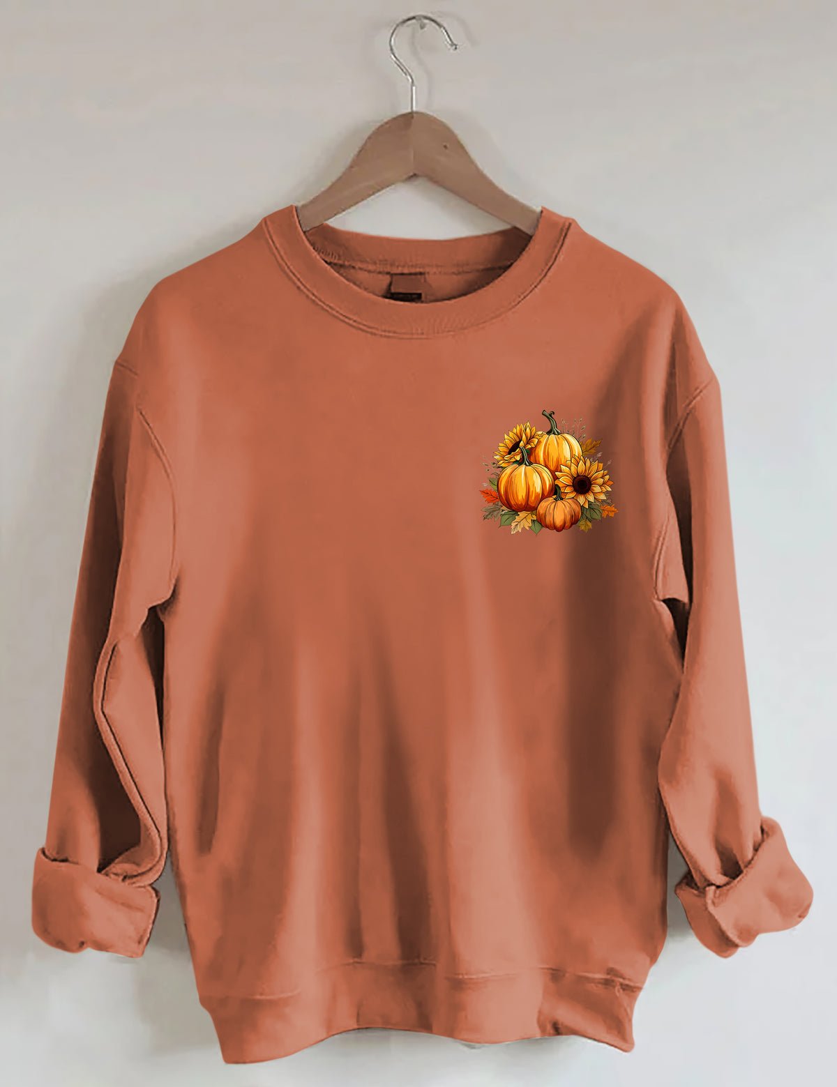 Sweat-shirt citrouilles tournesol