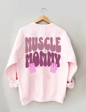Sweat-shirt de couverture de pompe de maman musculaire