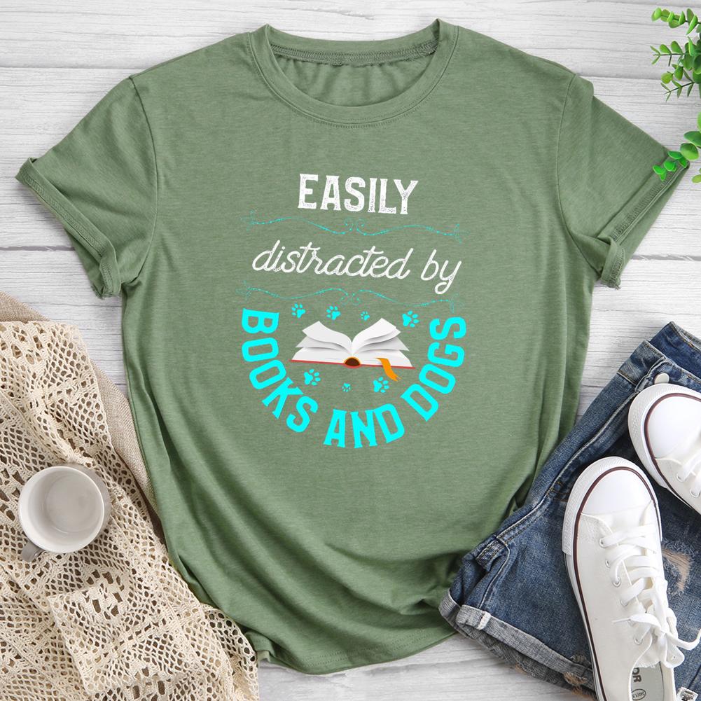 T-shirt col rond amateur de livres