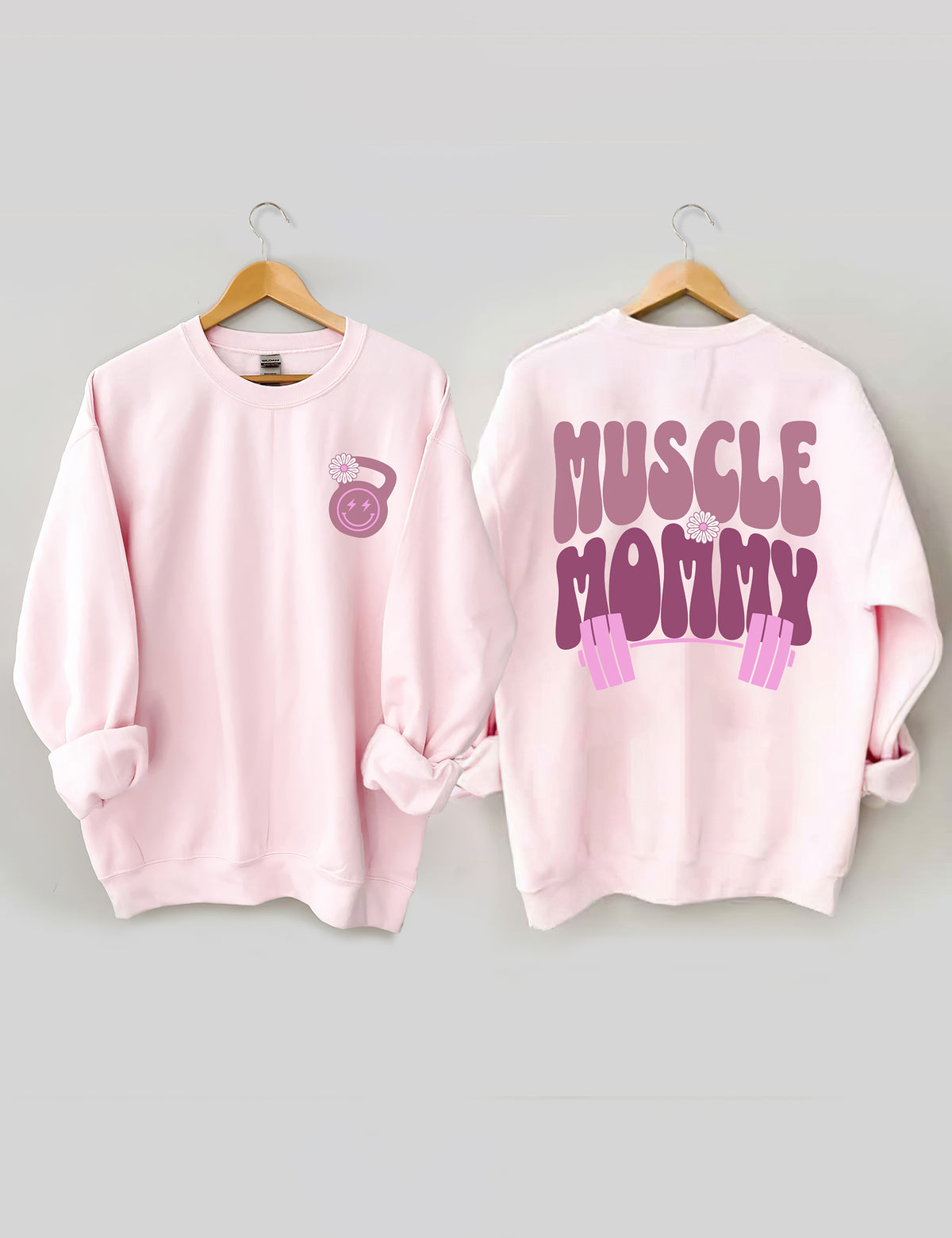 Sweat-shirt de couverture de pompe de maman musculaire