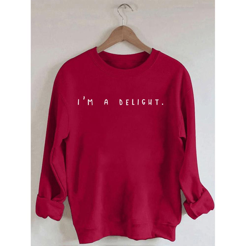 Sweat-shirt imprimé I'm A Delight