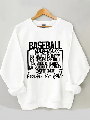 Sweat-shirt maman baseball