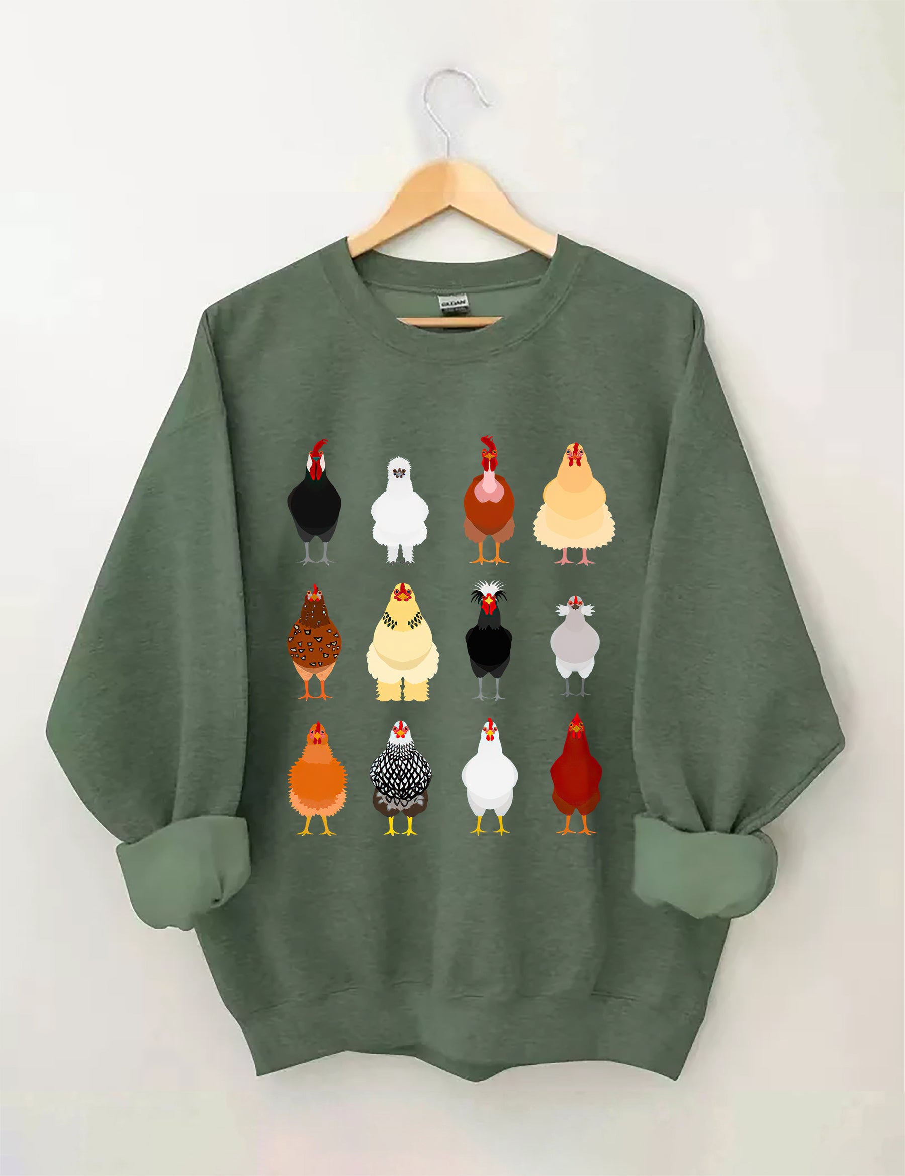 Sweat-shirt Dans mon ère de maman de poulet