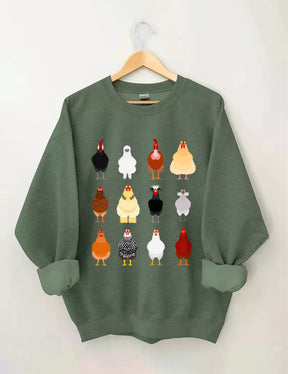 Sweat-shirt Dans mon ère de maman de poulet
