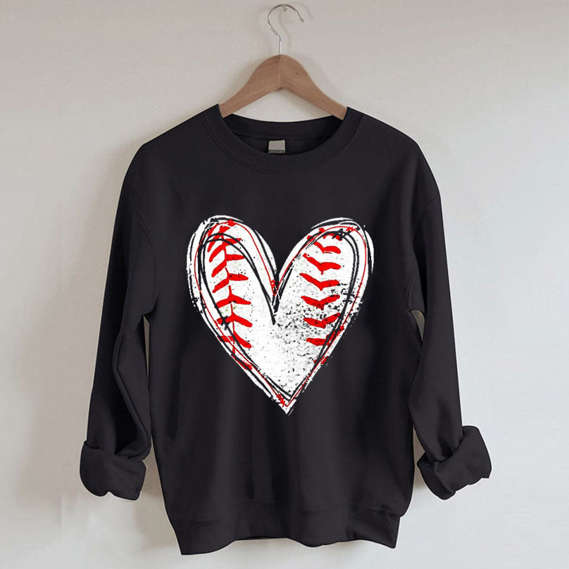 Chemise de siège coeur de baseball 