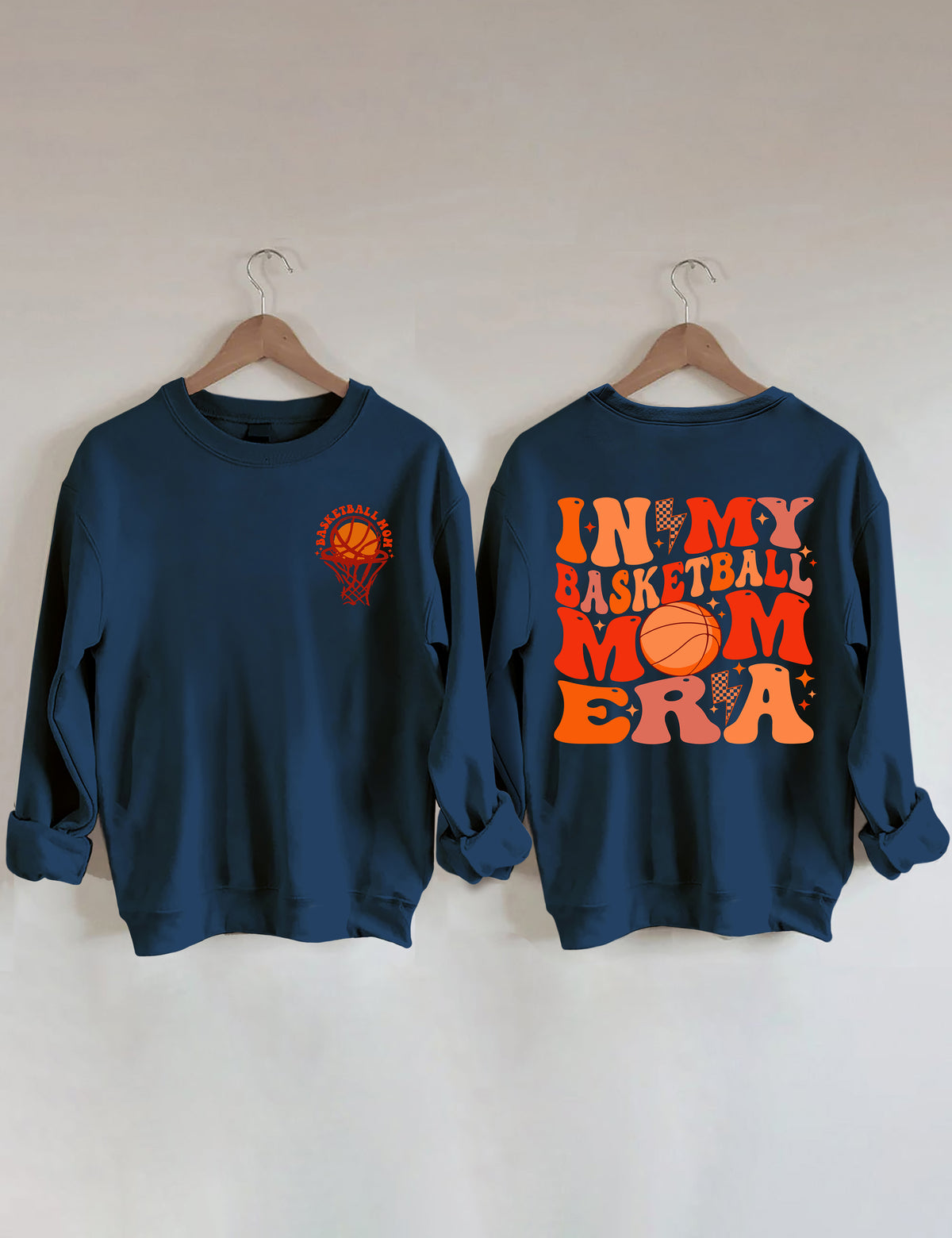 Sweat-shirt Dans mon ère de maman de basket-ball