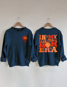 Sweat-shirt Dans mon ère de maman de basket-ball