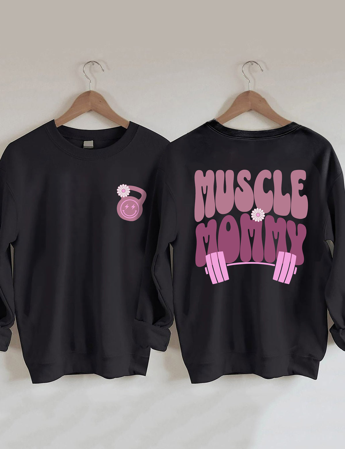 Sweat-shirt de couverture de pompe de maman musculaire