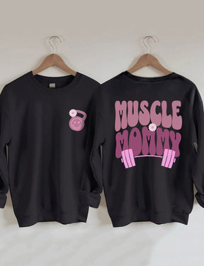 Sweat-shirt de couverture de pompe de maman musculaire