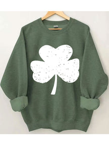 St. Patrick's Day Kleeblatt-Sweatshirt
