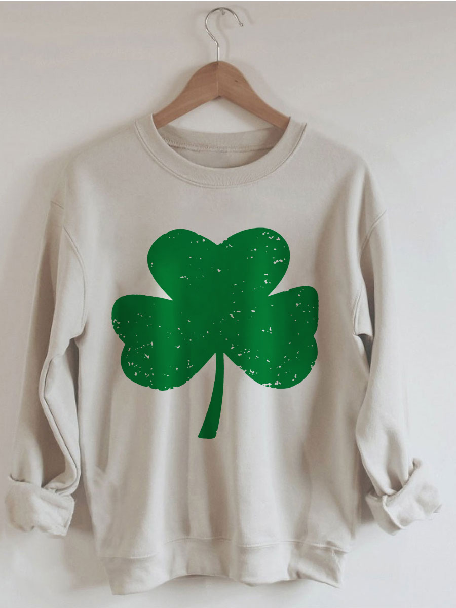 St. Patrick's Day Kleeblatt-Sweatshirt