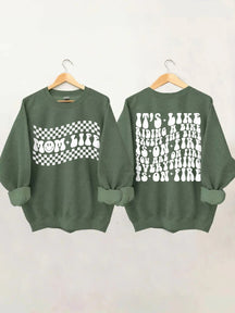 Sarkastisches Mom Life Sweatshirt