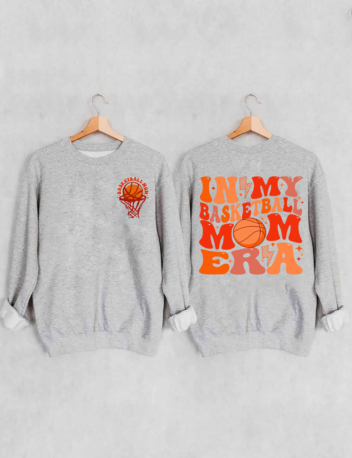Sweat-shirt Dans mon ère de maman de basket-ball