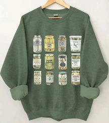 Sweatshirt mit eingemachten Gurken 